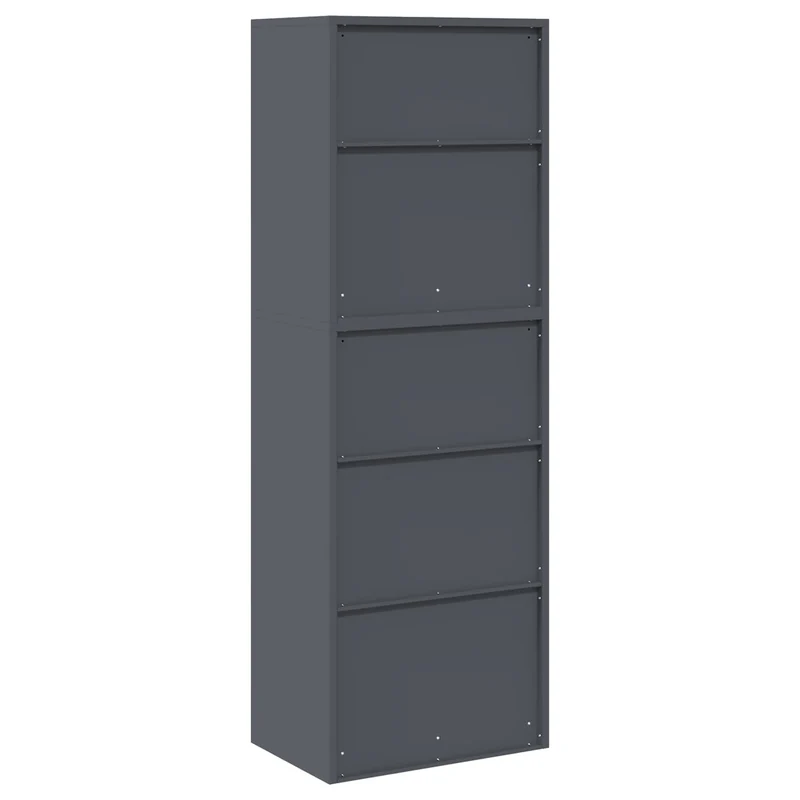 Storage Cabinet 2 pcs Anthracite 60 x 40 x 175 cm Steel