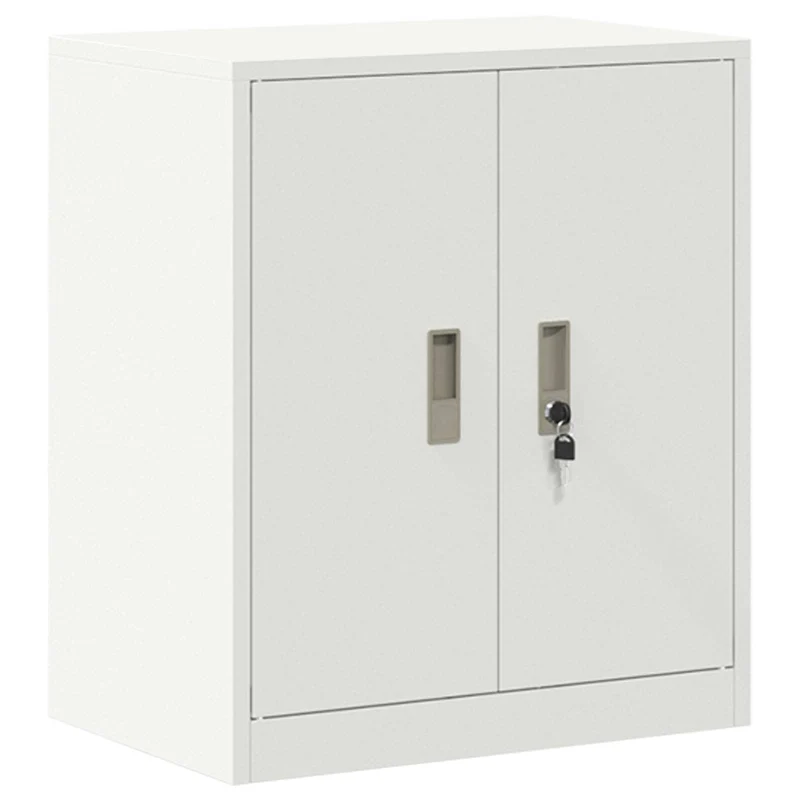 Storage Cabinet 2 pcs White 60 x 40 x 175 cm Steel Lockable