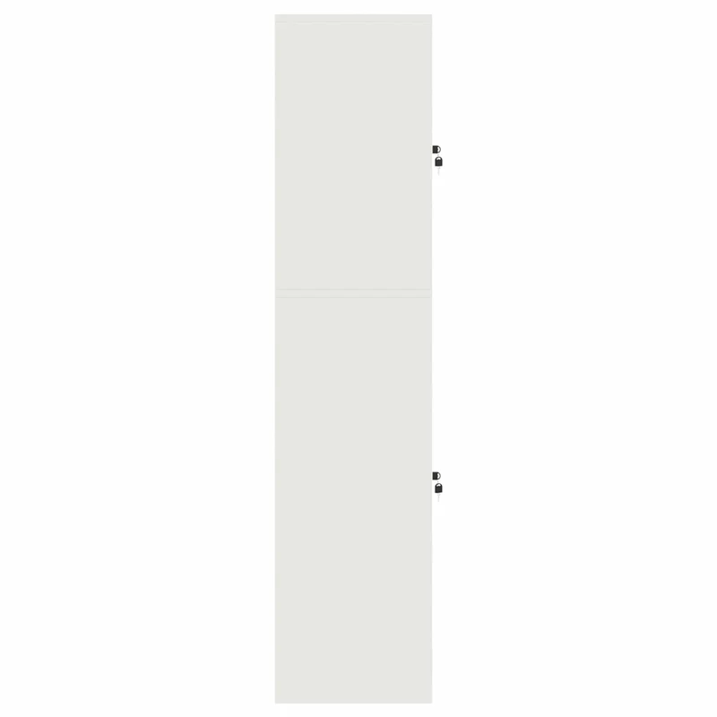 Storage Cabinet 2 pcs White 60 x 40 x 175 cm Steel Lockable