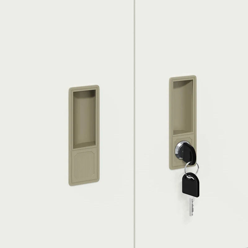 Storage Cabinet 2 pcs White 60 x 40 x 175 cm Steel Lockable