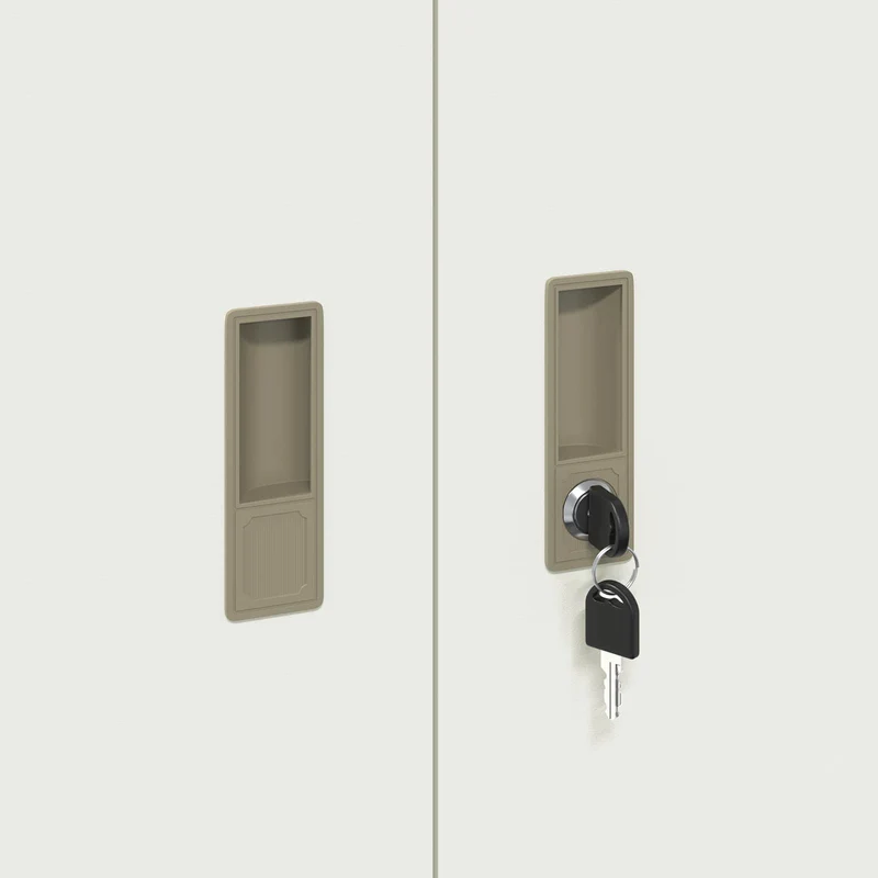 Storage Cabinet 2 pcs 60 x 40 x 210 cm Steel Lockable