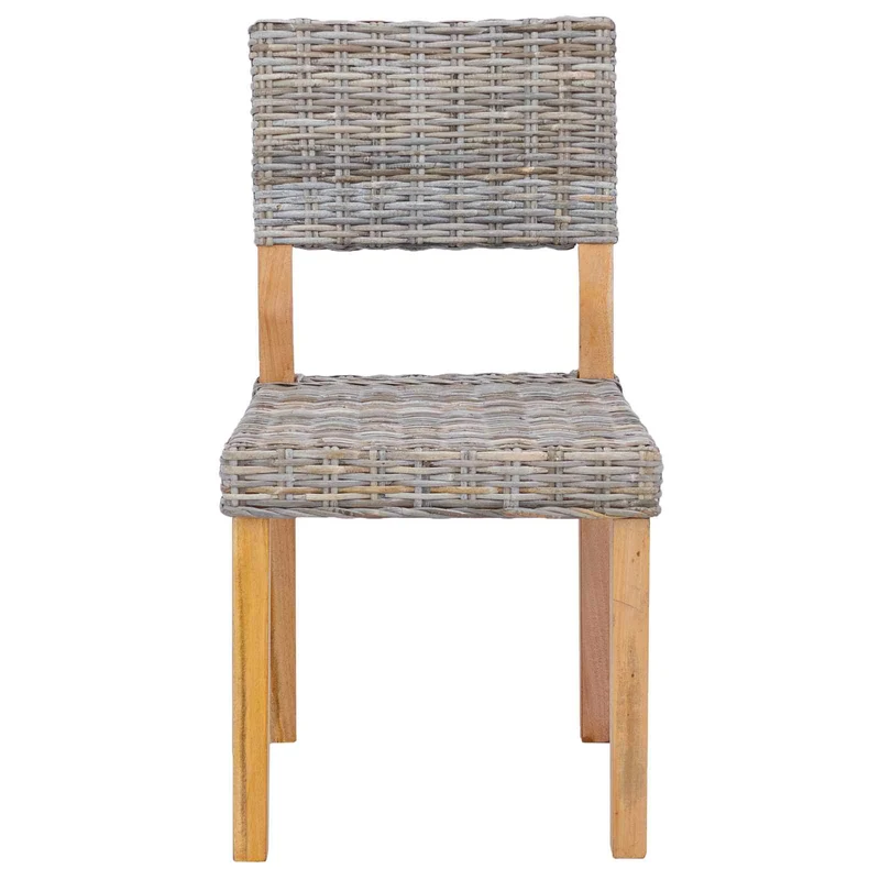 Dining Chair GENDT 2 pcs Kubu Rattan Kubu Grey 46 x 55 x 84 cm