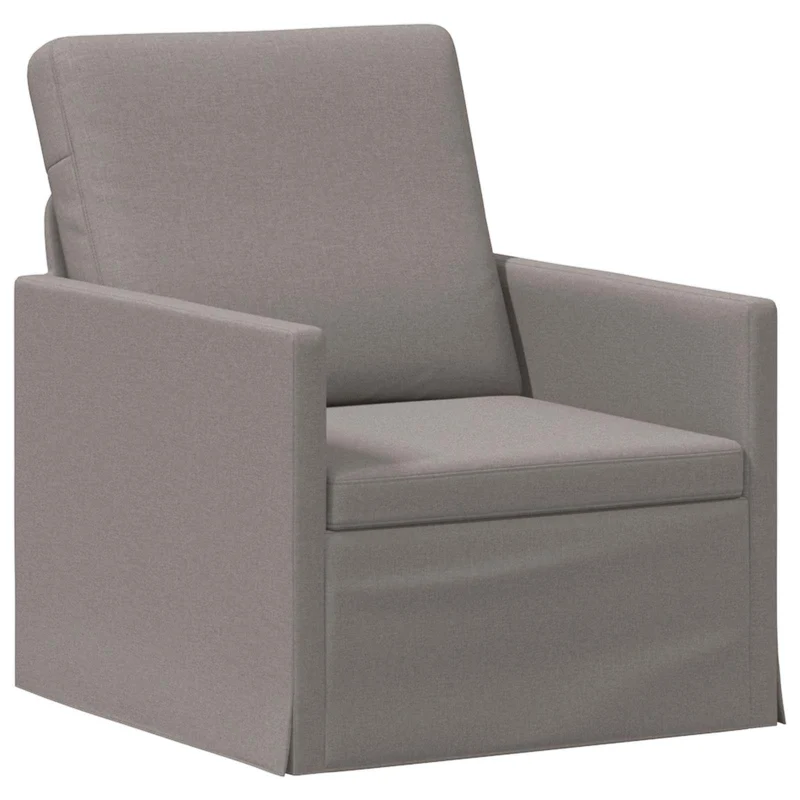 Sofa Set 2 pcs Taupe Fabric
