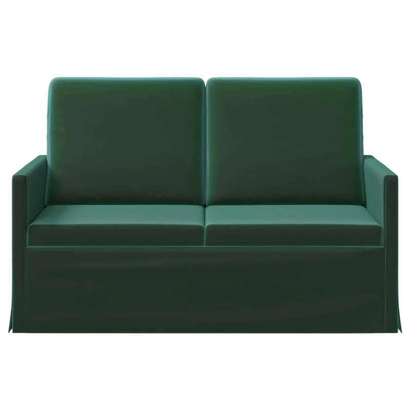 2 Seater Sofa Dark Green 130 x 81 x 82 cm Velvet