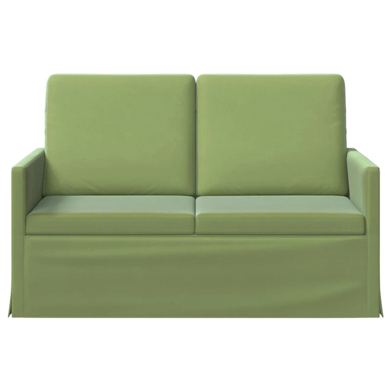2 Seater Sofa Light Green 130 x 81 x 82 cm Velvet