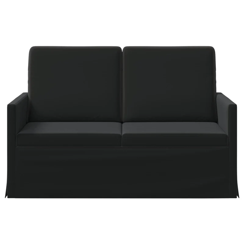 2 Seater Sofa Black 130 x 81 x 82 cm Velvet