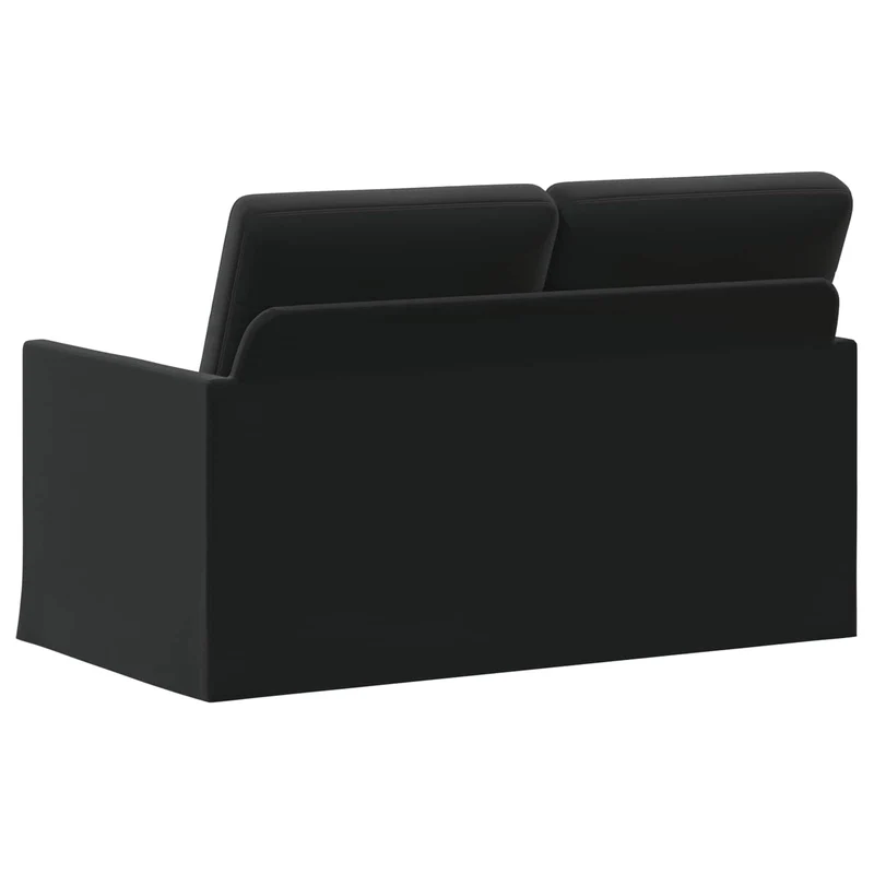 2 Seater Sofa Black 130 x 81 x 82 cm Velvet