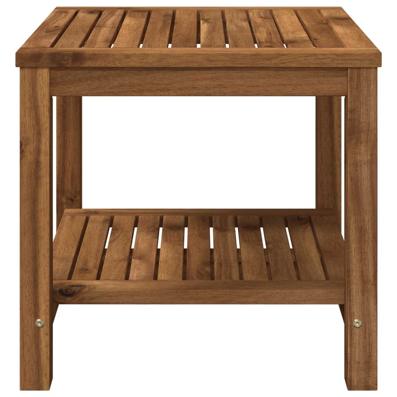 Coffee Table Natural 48.5 x 49 x 45 cm Solid Acacia Wood