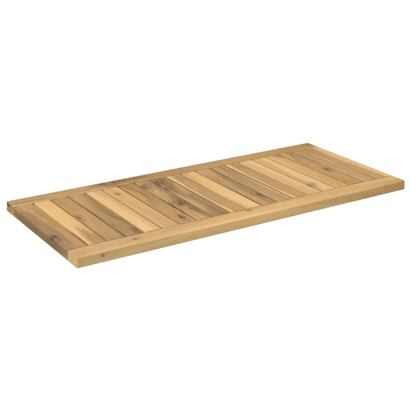 Table Top 80.5 x 35 x 2 cm Rectangular Solid Acacia Wood
