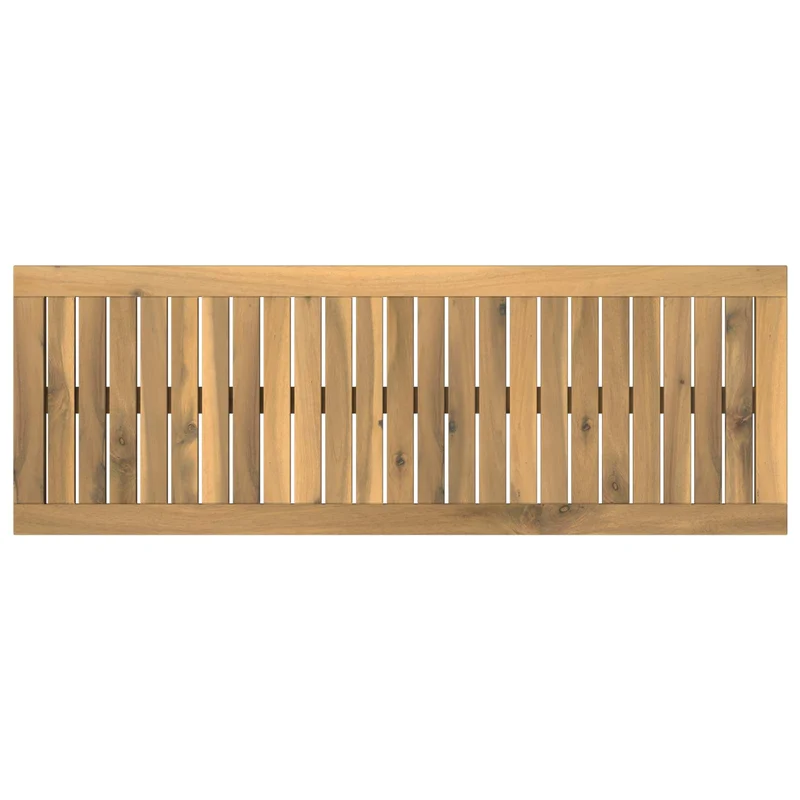 Table Top 100.5 x 35 x 2 cm Rectangular Solid Acacia Wood
