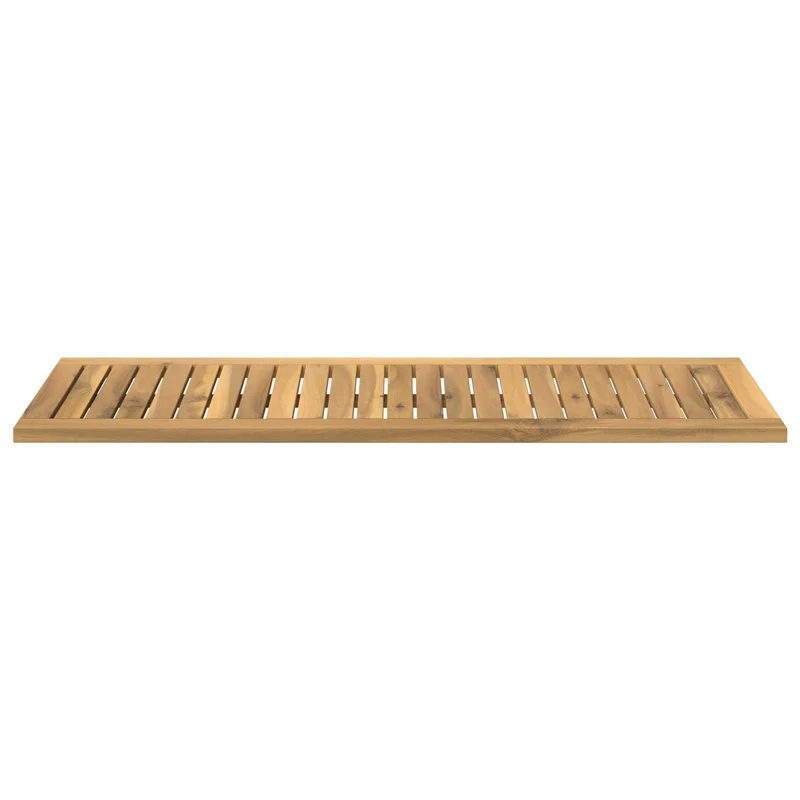 Table Top 100.5 x 35 x 2 cm Rectangular Solid Acacia Wood