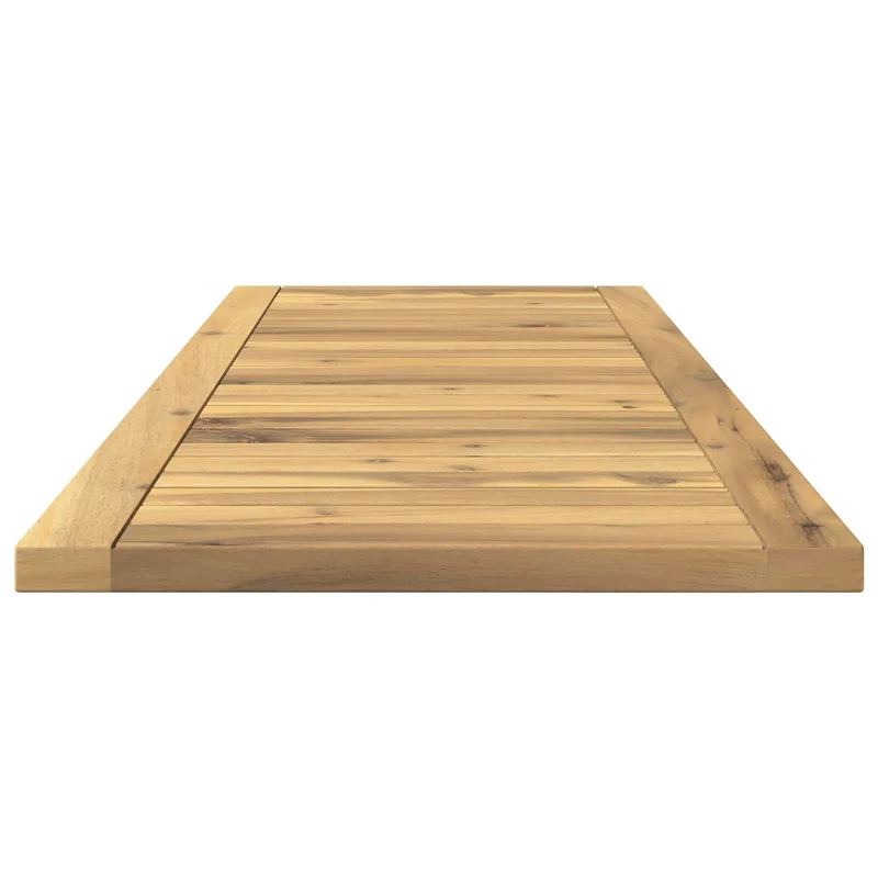 Table Top 100.5 x 35 x 2 cm Rectangular Solid Acacia Wood