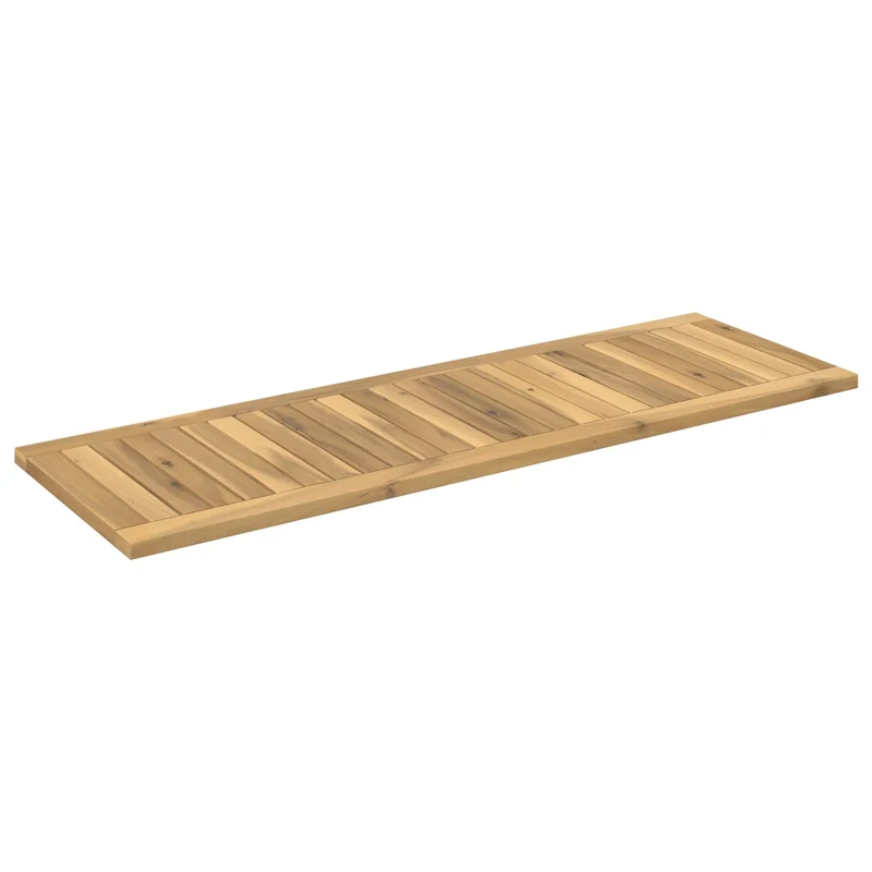Table Top 108.5 x 35 x 2 cm Rectangular Solid Acacia Wood