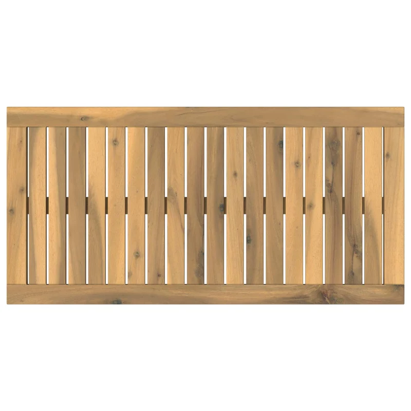Table Top 80.5 x 40 x 2 cm Rectangular Solid Acacia Wood
