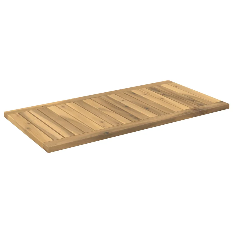 Table Top 80.5 x 40 x 2 cm Rectangular Solid Acacia Wood