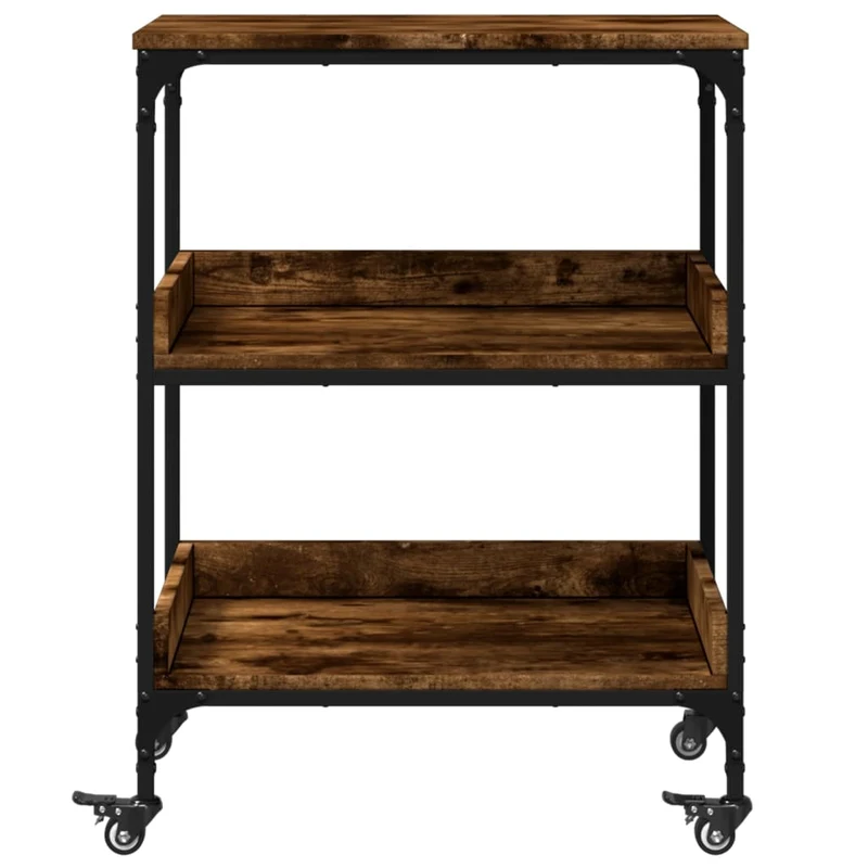 Kitchen Trolley Smoked Oak 60x41x80,5 cm Engineered Wood