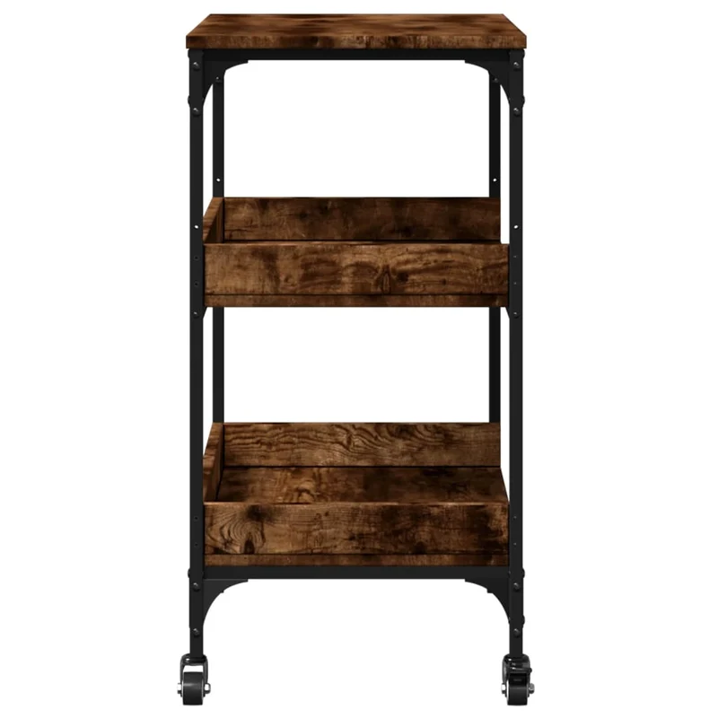 Kitchen Trolley Smoked Oak 60x41x80,5 cm Engineered Wood