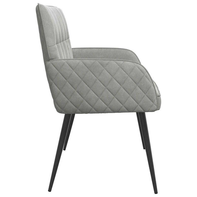 2 Seater Sofa with Metal Legs 2-Seater Light Grey Velvet