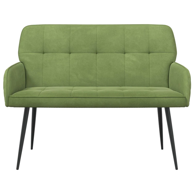 2 Seater Sofa with Metal Legs 2-Seater Light Green Velvet