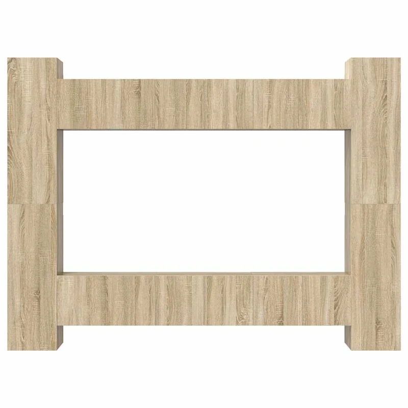 10 Piece TV Cabinet Set Sonoma Oak Engineered Wood