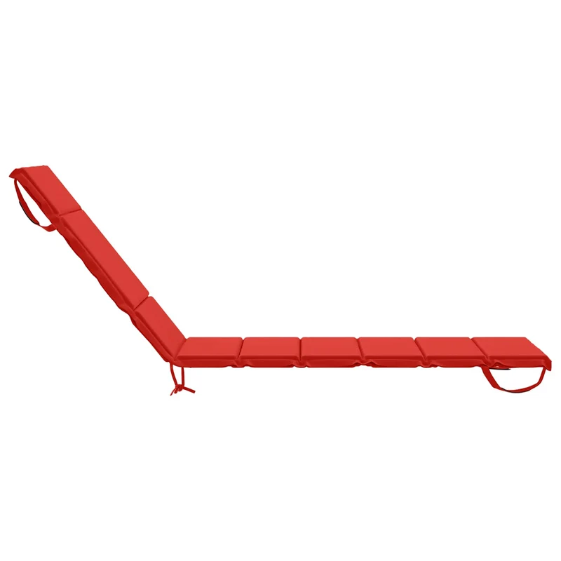 Sunlounger Cushion GEMERT 100% Polyester Red 200 x 55 x 3 cm