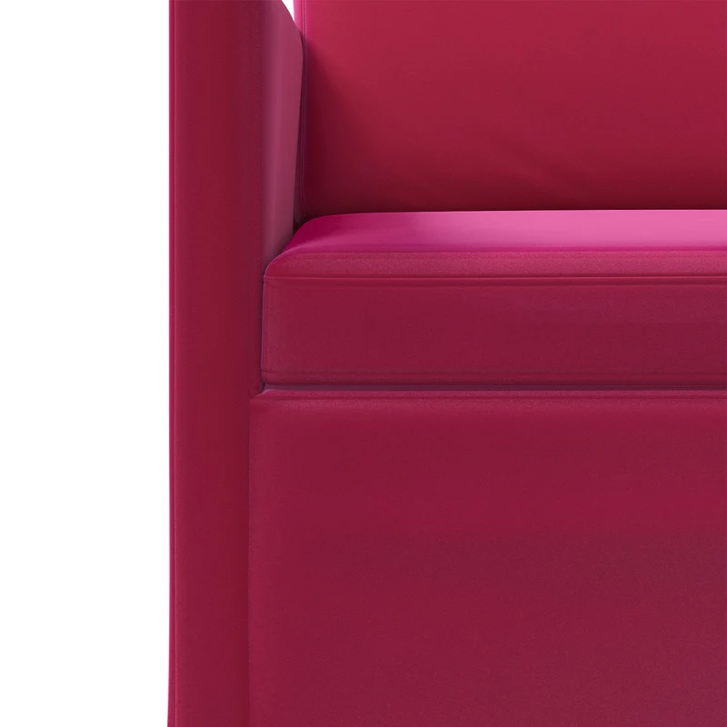 3 Seater Sofa Wine Red 220 x 81 x 82 cm Velvet