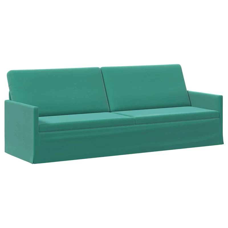 3 Seater Sofa Turquoise 220 x 81 x 82 cm Velvet