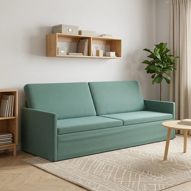 3 Seater Sofa Sea Green 220 x 81 x 82 cm Velvet