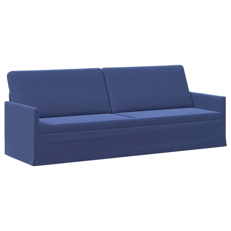 3 Seater Sofa Police Blue 220 x 81 x 82 cm Velvet