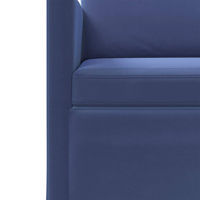 3 Seater Sofa Police Blue 220 x 81 x 82 cm Velvet