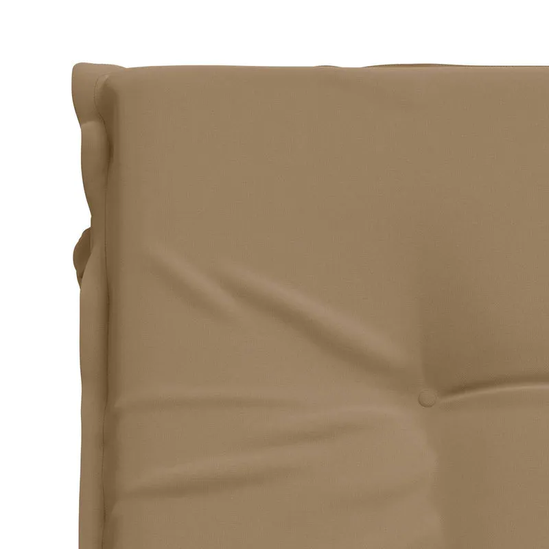 Sunlounger Cushion GEMERT 100% Polyester Taupe 190 x 50 x 9 cm