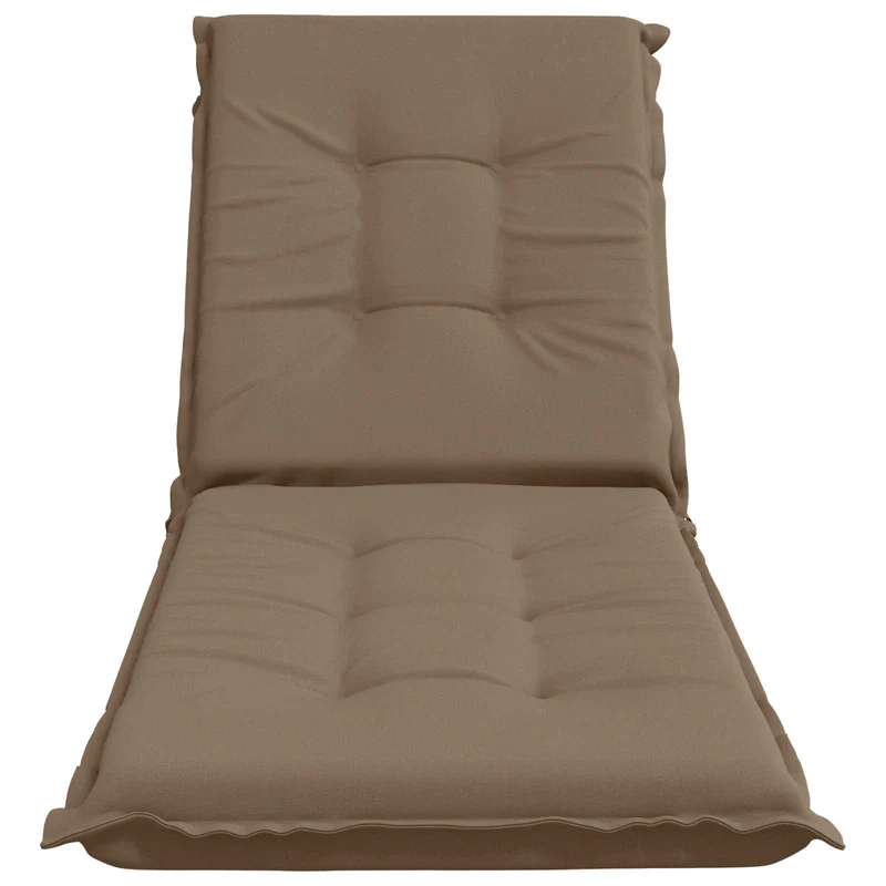 Sunlounger Cushion GEMERT 100% Polyester Taupe 190 x 60 x 9 cm