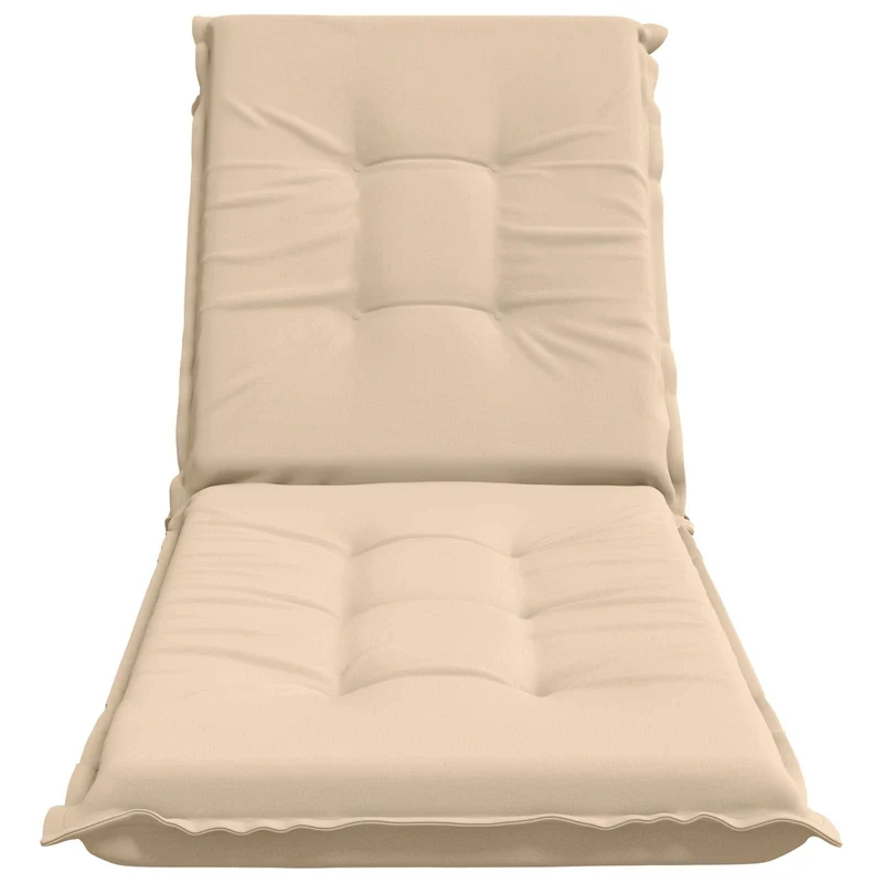 Sunlounger Cushion GEMERT 100% Polyester Cream 190 x 60 x 9 cm