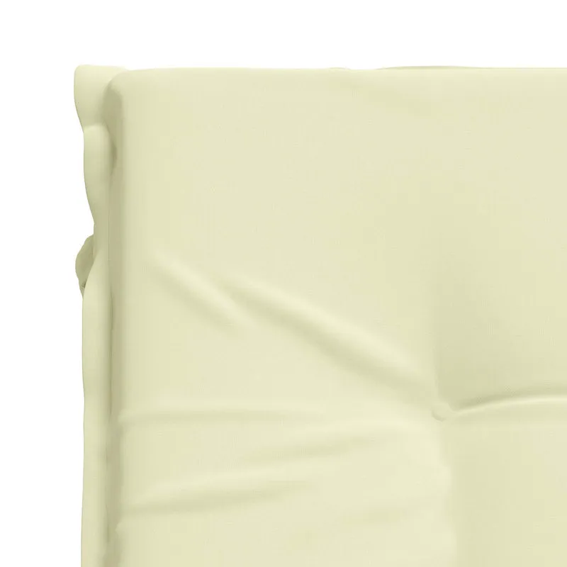 Sunlounger Cushion GEMERT 100% Polyester Cream 190 x 60 x 9 cm