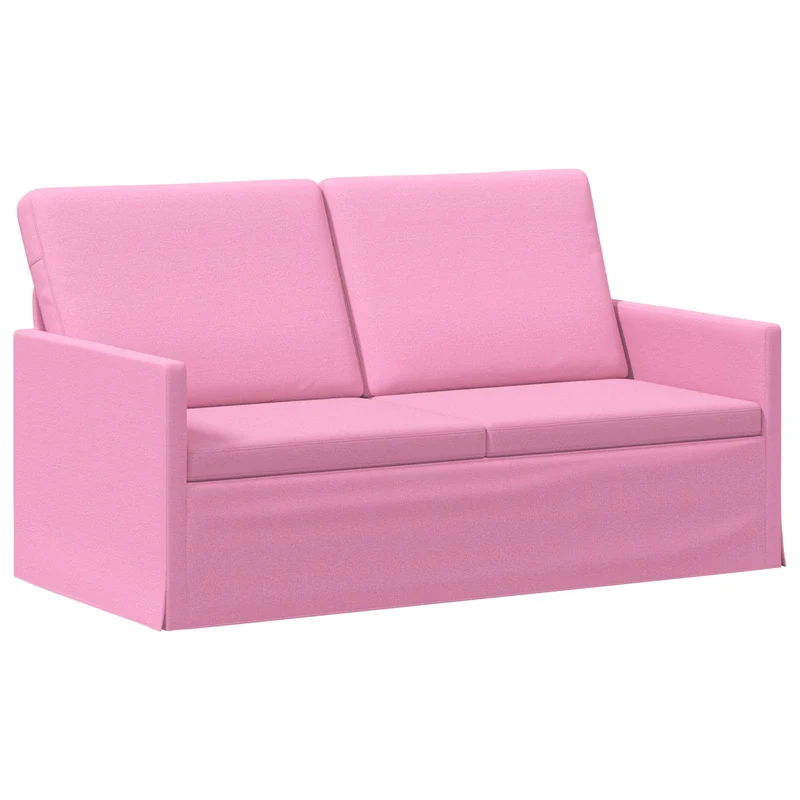 Sofa Set 2 pcs Pink Fabric