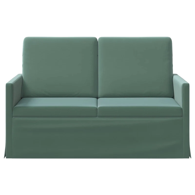 2 Seater Sofa Sea Green 130 x 81 x 82 cm Velvet