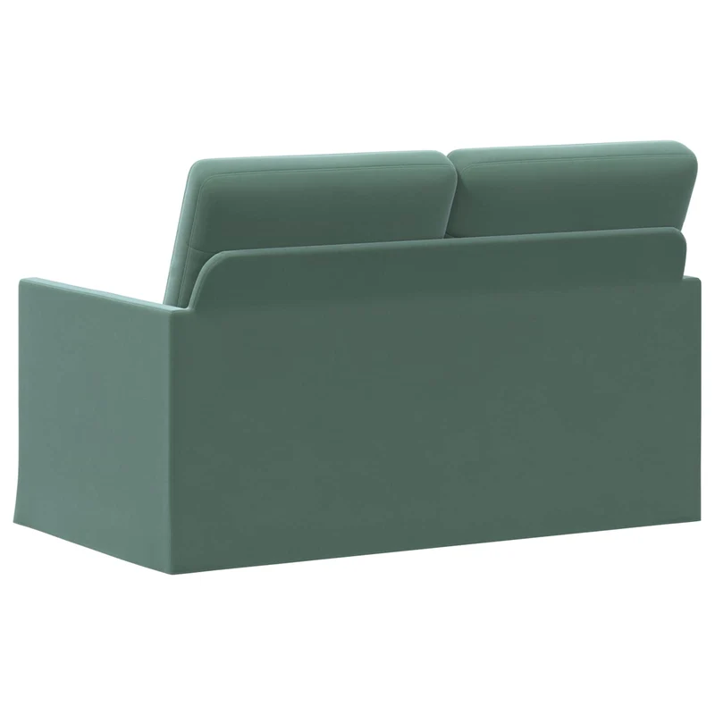 2 Seater Sofa Sea Green 130 x 81 x 82 cm Velvet