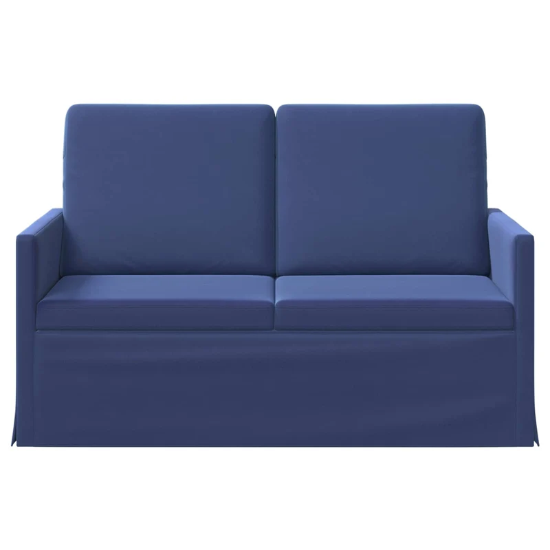 2 Seater Sofa Police Blue 130 x 81 x 82 cm Velvet