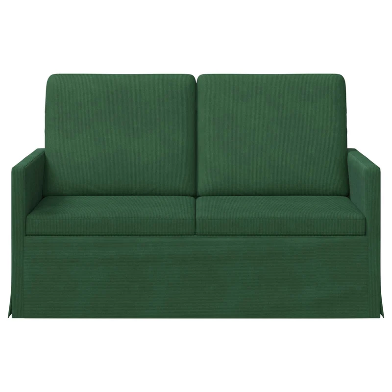 2 Seater Sofa Jungle Green 130 x 81 x 82 cm Corduroy Fabric