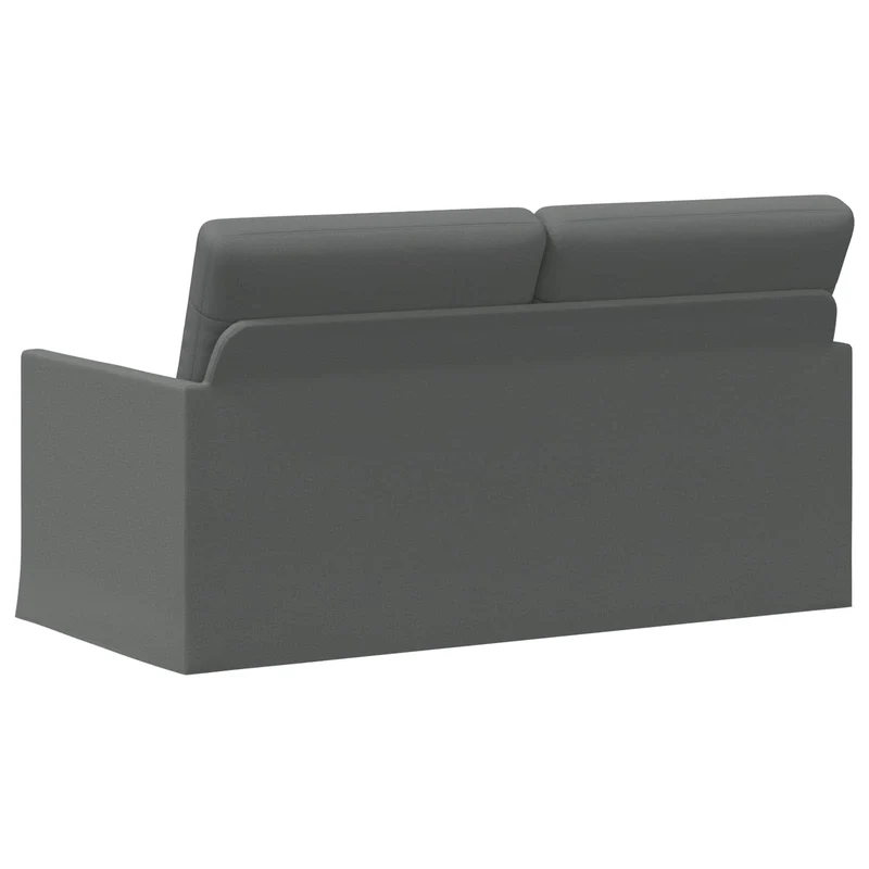 2 Seater Sofa Dark Grey 150 x 81 x 82 cm Fabric