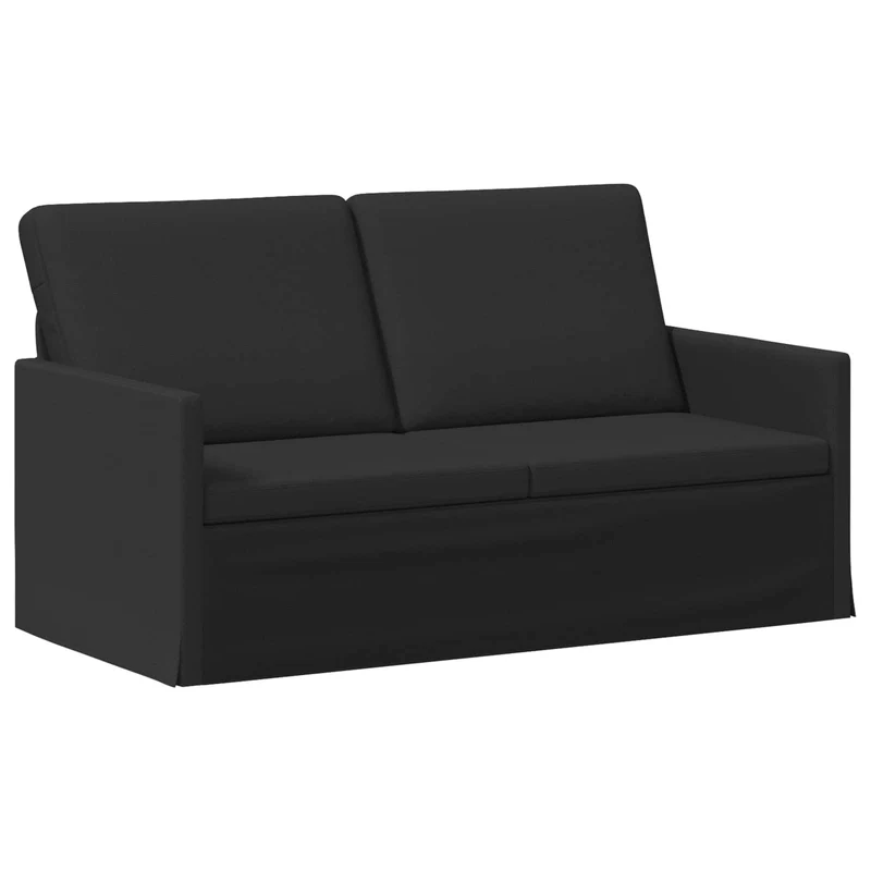 2 Seater Sofa Black 150 x 81 x 82 cm Fabric