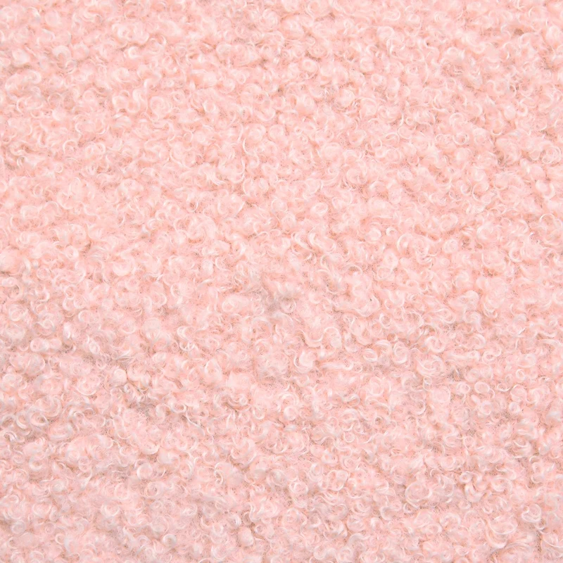 2 Seater Sofa with Solid Wood Legs Pink Bouclé