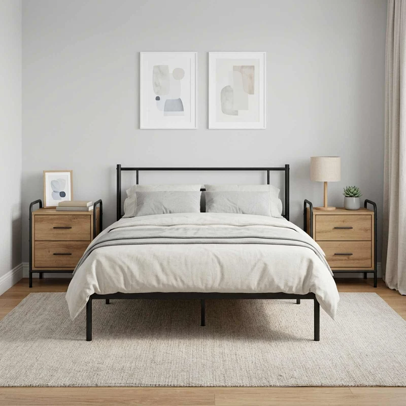Bedside Cabinet 2 pcs Artisan Oak 40 x 30 x 50 cm