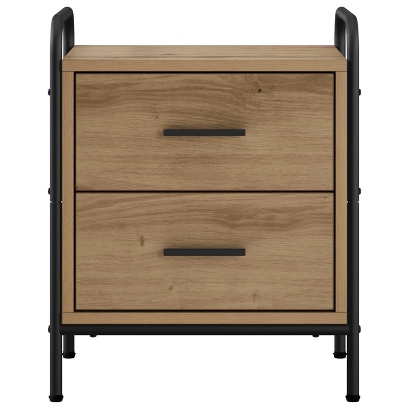 Bedside Cabinet 2 pcs Artisan Oak 40 x 30 x 50 cm