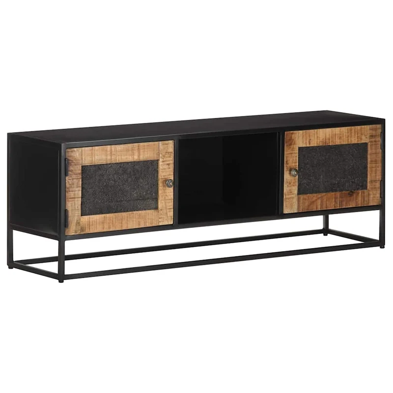 323148 vidaXL TV Cabinet 120x30x40 cm Rough Mango Wood