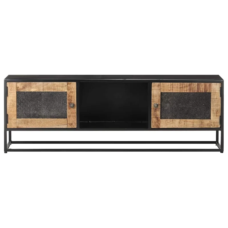 323148 vidaXL TV Cabinet 120x30x40 cm Rough Mango Wood