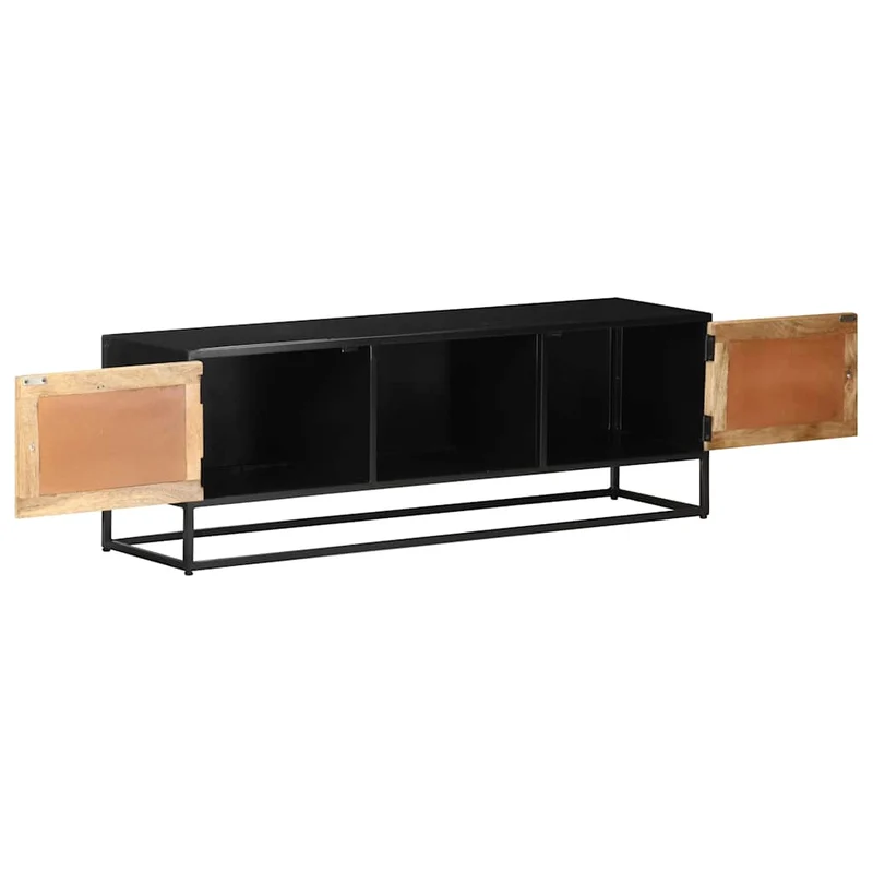 323148 vidaXL TV Cabinet 120x30x40 cm Rough Mango Wood