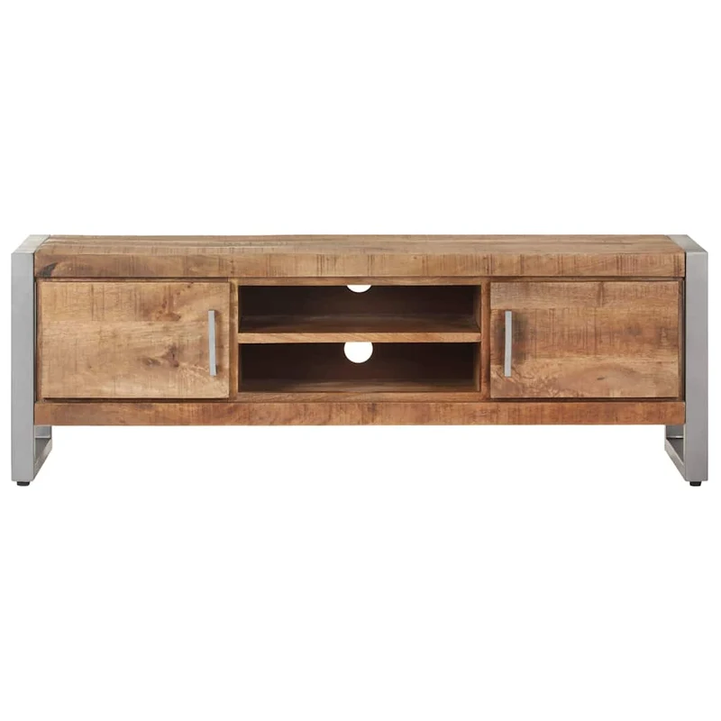 323486 vidaXL TV Cabinet 120x30x40 cm Rough Mango Wood