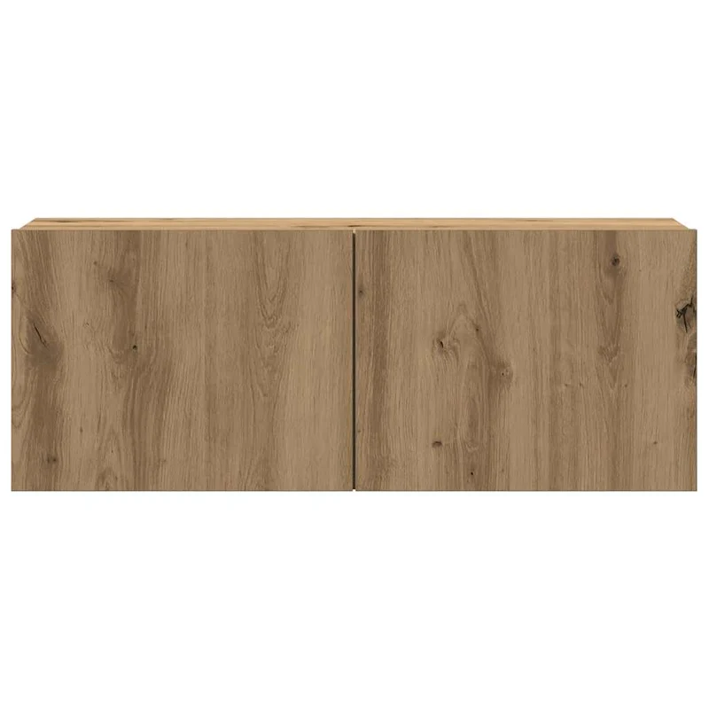 8 Piece Wall-mounted TV Cabinet Set Artisan Oak Engineered Wood