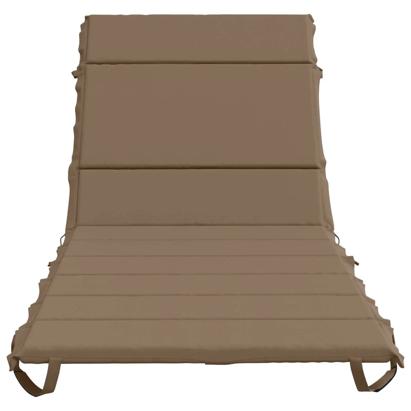 Sunlounger Cushion GEMERT 100% Polyester Taupe 200 x 70 x 3 cm